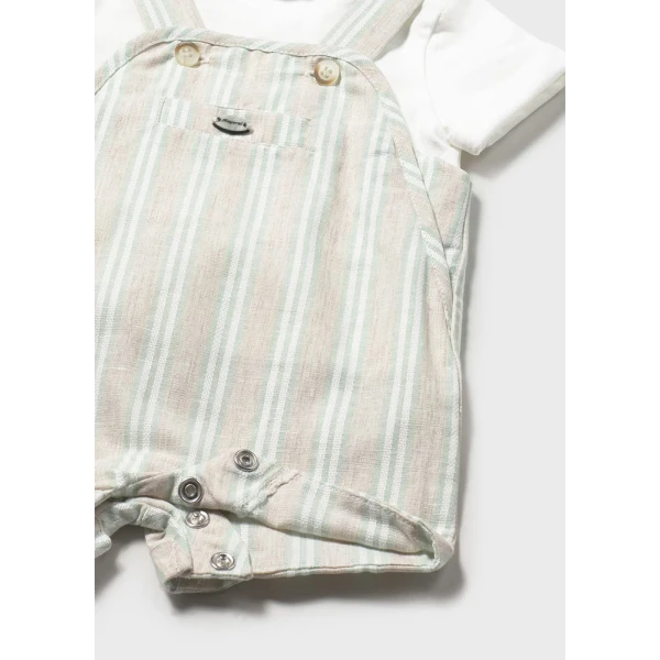 MAYORAL SET DUNGAREES DRESSY AQUA 