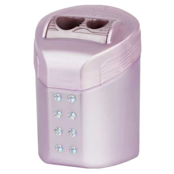 FABER-CASTELL ROLL-ON DOUBLE SHARPENER METALLIC COLOURS COSMIC - 3 COLOURS