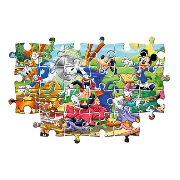 CLEMENTONI ΠΑΙΔΙΚΟ ΠΑΖΛ SUPER COLOR MICKEY AND FRIENDS 2X60 ΤΜΧ