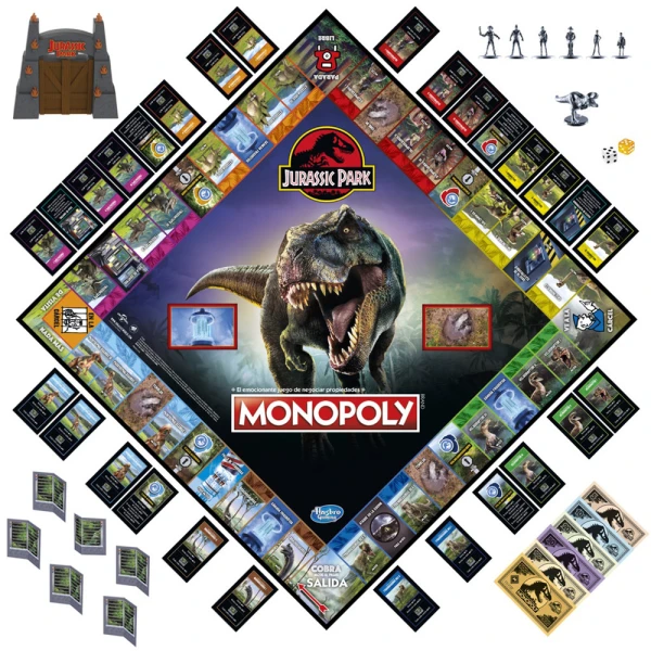 BOARD GAME MONOPOLY JURASSIC PARK