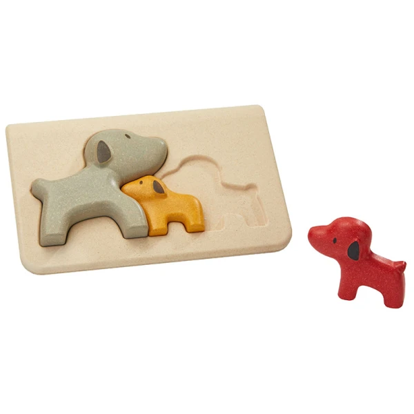 PLAN TOYS WOODEN PUZZLE WITH DOG