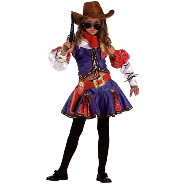 CARNIVAL COSTUME TEXAS GIRL + HAT