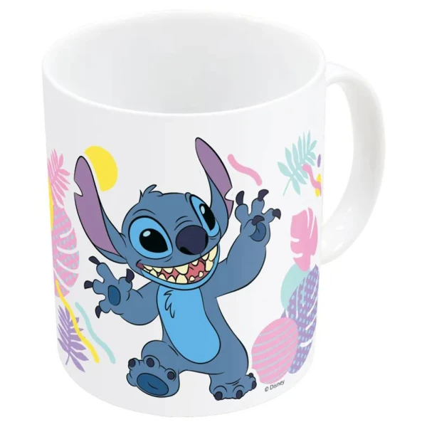 ΚΕΡAΜΙΚΗ ΚΟΥΠΑ 325ml STITCH HAWAIAN FLOWER ΣΕ ΚΟΥΤΙ ΔΩΡΟΥ