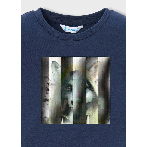 MAYORAL  LONG-SLEEVE T-SHIRT INTERACTIVE BLUE 