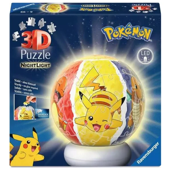 RAVENSBURGER 3D PUZZLE NIGHTLIGHT POKEMON