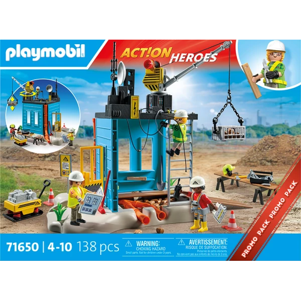 PLAYMOBIL ACTION HEROES CONSTRUCTION SITE