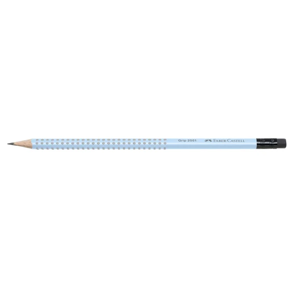 FABER-CASTELL ΜΟΛΥΒΙ GRIP SKY BLUE B ΜΕ ΓΟΜΑ