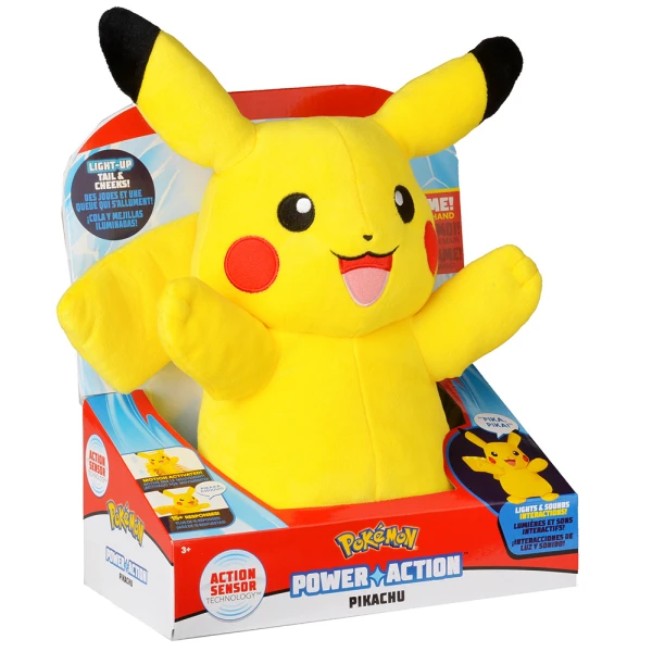 POKEMON PIKACHU PLUSH 25cm WITH LIGHT AND SOUND