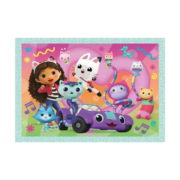 CLEMENTONI ΠΑΙΔΙΚΟ ΠΑΖΛ 4 ΣΕ 1 SUPER COLOR GABBY\'S DOLLHOUSE 12-16-20-24 ΤΜΧ