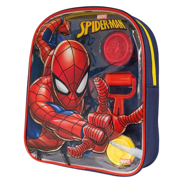 AS DOUGH MARVEL SPIDERMAN BACKPACK WITH 4 POTS - 3D CAPS AND 5 TOOLS 200g FOR AGES 3+