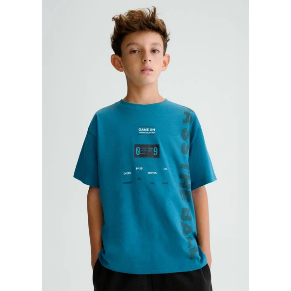 MAYORAL BLOUSE SHORT SLEEVES SPORT AQUA 