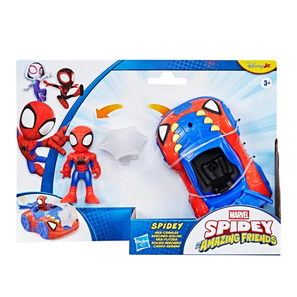 SPIDEY AND HIS AMAZING FRIENDS SPIDEY WEB CRAWLER VEHICLE AND FIGURE