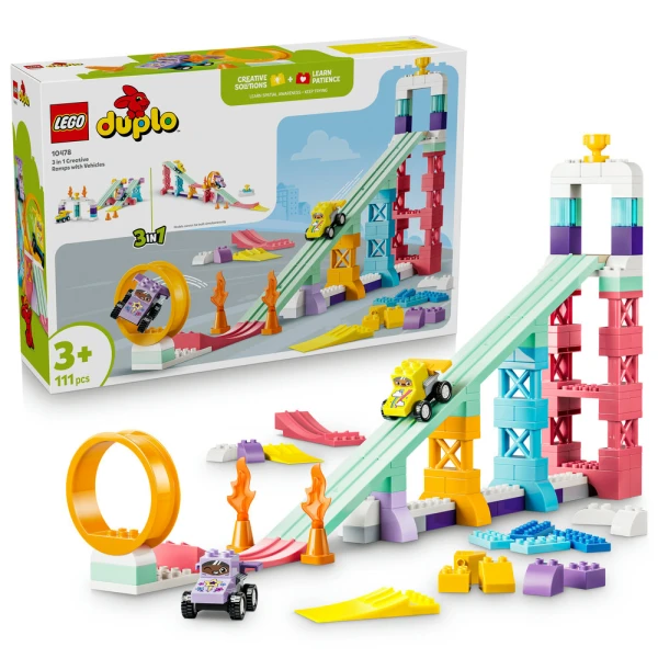 LEGO® DUPLO® 3 IN 1 CREATIVE RAMPS WITH VEHICLES