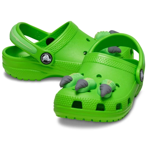 CROCS CLASSIC I AM DINOSAUR CLOG T GREEN SLIME