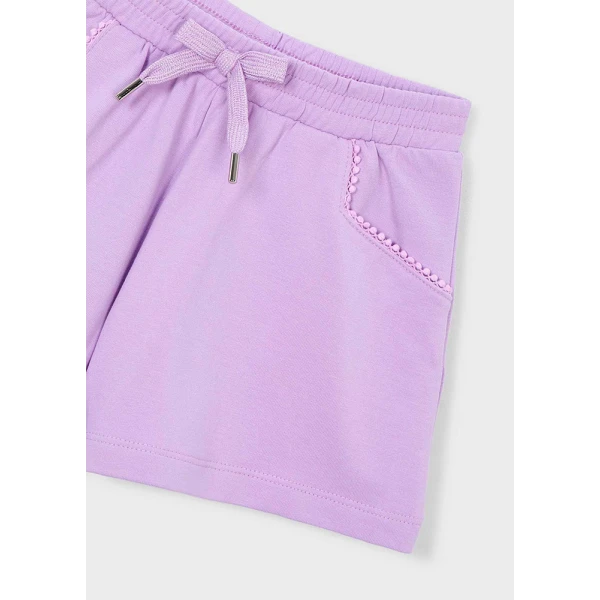 MAYORAL SHORTS FLEECE BASIC LILAC 