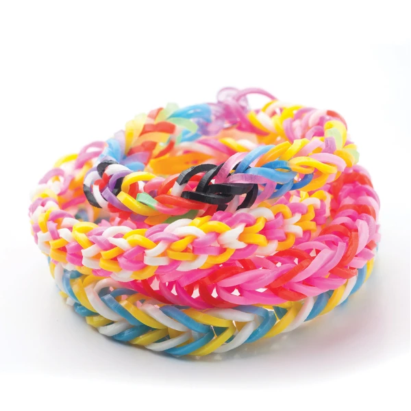 PLEXI-FLEXI PACK WITH 800 LOOMS & 8 CHARMS FOR AGES 5+ - 3 DESIGNS