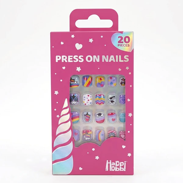 HAPPIHOBBI STICKY NAILS SPARKLE LOVE - 2 DESIGNS