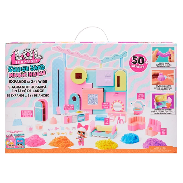 LOL SURPRISE SQUISH SAND MAGIC HOUSE WITH TOT SISTER