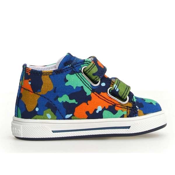 NATURINO ΠΑΙΔΙΚΑ ΠΑΠΟΥΤΣΙΑ FALCOTTO MICHAEL CANVAS DELAVE COMUFLAGE NAVY ΠΟΛΥΧΡΩΜΟ