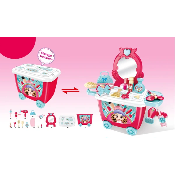 BEAUTY SET STROLLER WITH WHEELS