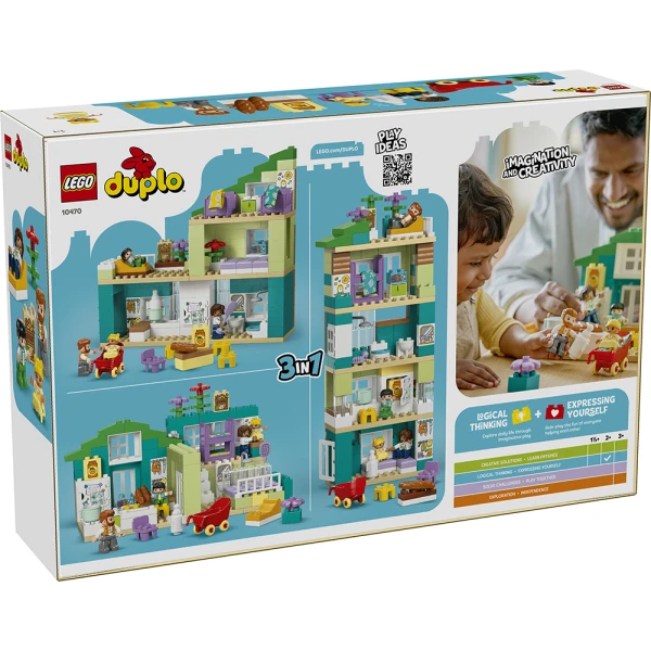 LEGO® DUPLO® TOWN 3 IN 1 MODERN FAMILY HOUSE WITH FIGURES