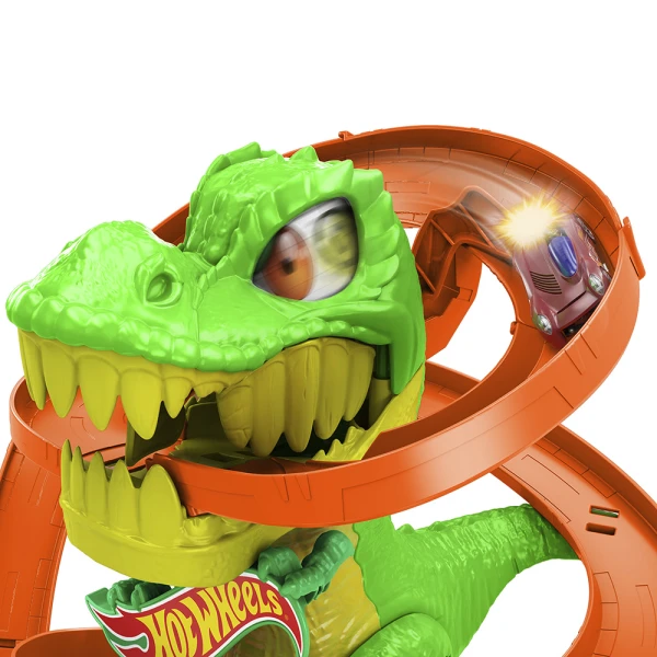 HOT WHEELS CITY T-REX vs FIRE STATION