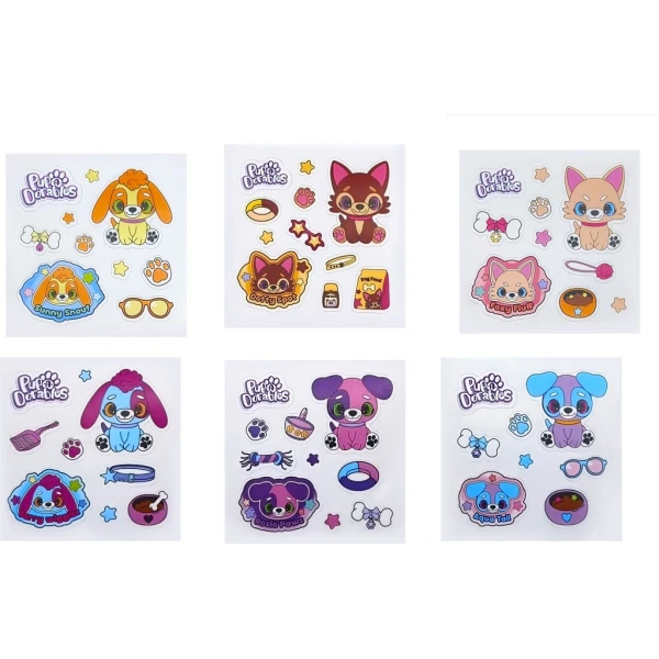 PUP A DORABLES PLUSH ANIMALS WITH HOUSE - SEVERAL DESIGNS
