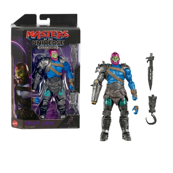 MASTERS OF THE UNIVERSE COLLECTIBLE FIGURE WITH ACCESSORY TRAP JAW