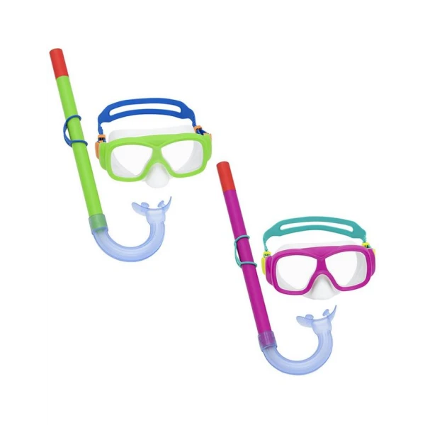 BESTWAY KIDS HYDRO-SWIM ESSENTIAL FREESTYLE SNORKEL SET - 2 COLOURS