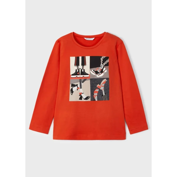 MAYORAL BLOUSE LONG SLEEVES ORANGE