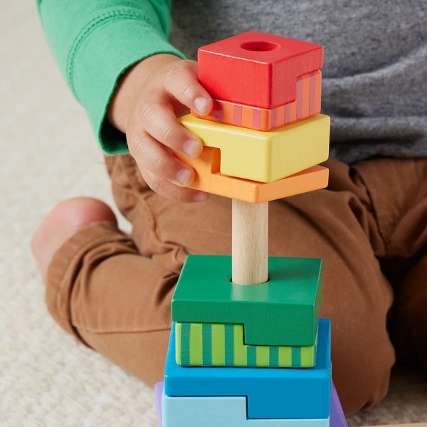 FISHER PRICE ΕΚΠΑΙΔΕΥΤΙΚΟ ΠΑΙΧΝΙΔΙ ΞΥΛΙΝΕΣ ΠΥΡΑΜΙΔΕΣ - ΠΟΛΥΧΡΩΜΑ ΣΧΗΜΑΤΑ