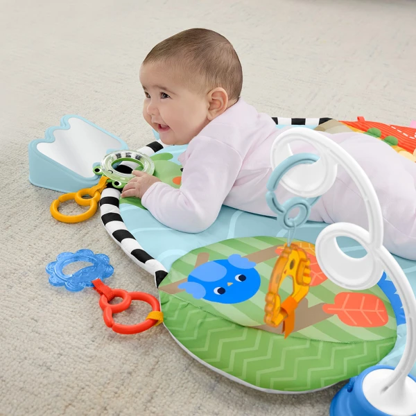 FISHER PRICE ΓΥΜΝΑΣΤΗΡΙΟ 3 ΣΕ 1 ΜΕ ΠΕΡΙΣΤΡΕΦΟΜΕΝΟ ΛΟΥΛΟΥΔΙ