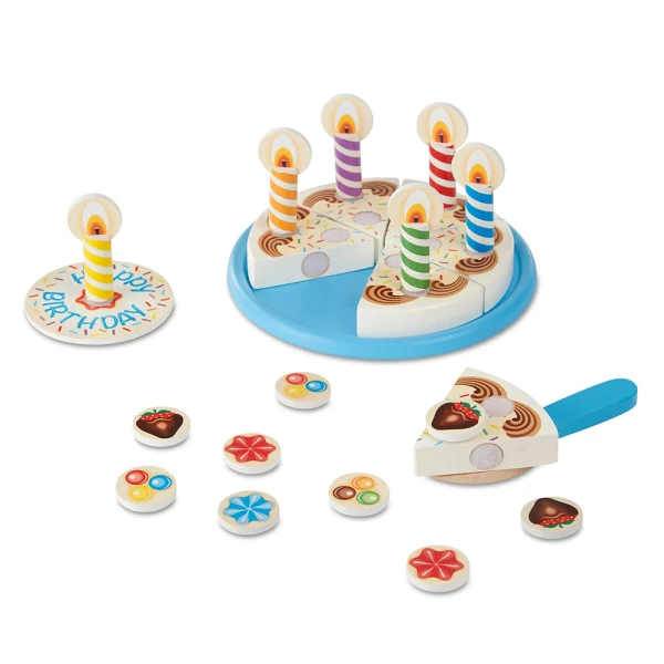 MELISSA & DOUG ΣΕΤ ΞΥΛΙΝΗ ΤΟΥΡΤΑ ΓΕΝΕΘΛΙΩΝ