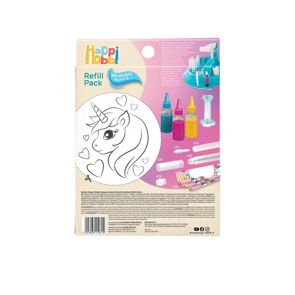 HAPPIHOBBI MARKERS WORKSHOP REFILL PACK - 2 DESIGNS