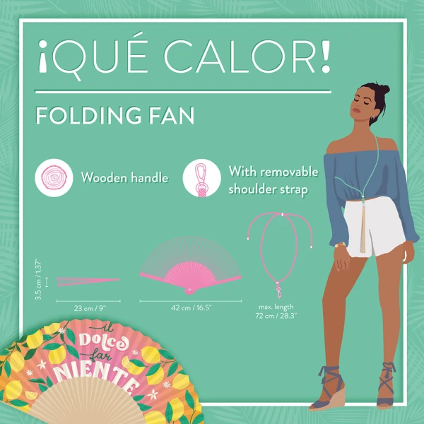LEGAMI FOLDING PAPER FAN DOLCE FAR NIENTE