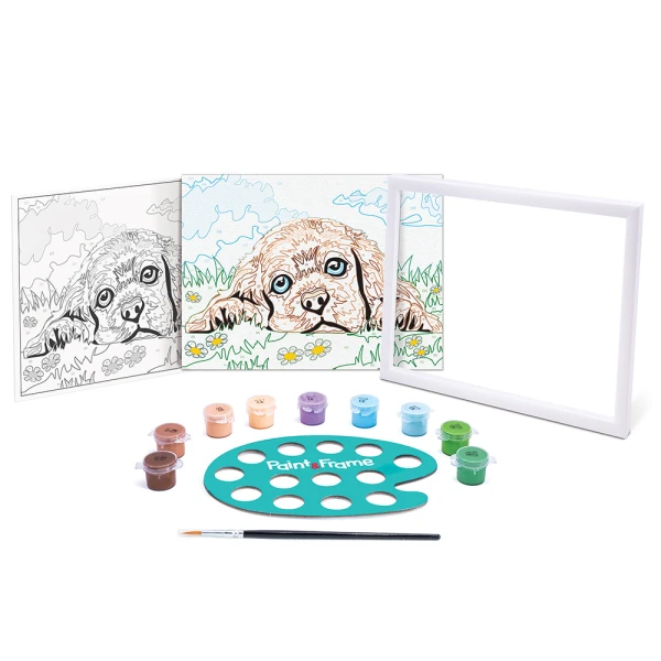PAINT & FRAME ΖΩΓΡΑΦΙΖΩ ΜΕ ΑΡΙΘΜΟΥΣ LOVING PUPPY ΓΙΑ ΗΛΙΚΙΕΣ 9+ ΧΡΟΝΩΝ