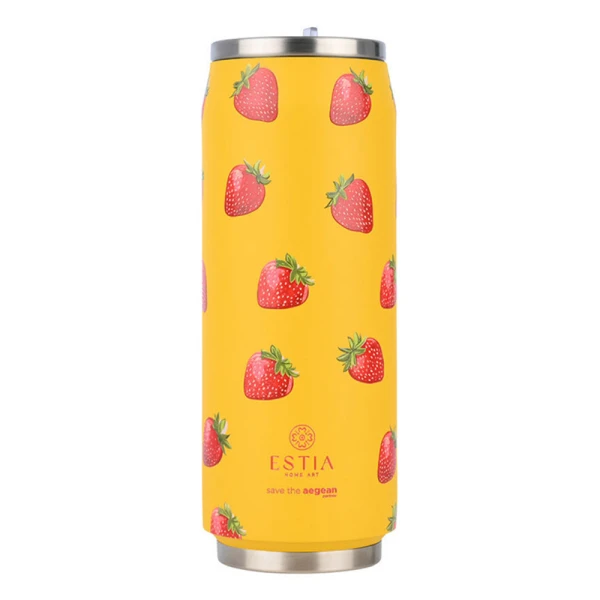 ESTIA HOME ART TRAVEL CUP 500ml - BERRY BRIGHT