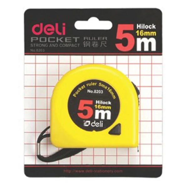 DELI ΜΕΤΡΟΤΑΙΝΙΑ ΑΤΣΑΛΙΝΗ 5mX16mm