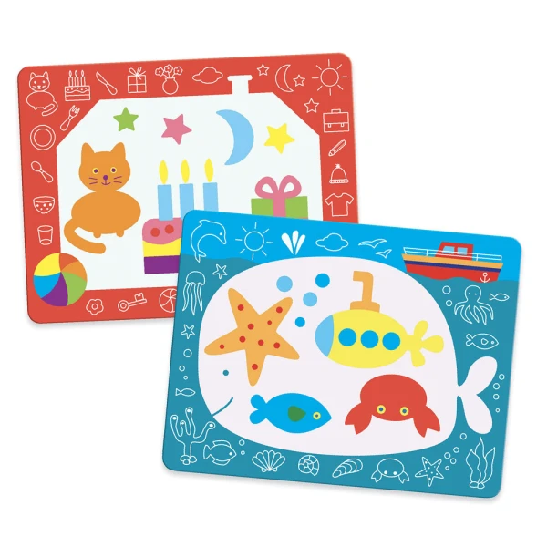 DJECO DRAWING WITH WATER MARKER ANIMALS AND OBJECTS