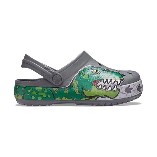 CROCS FL DINO BAND LIGHTS CG K SLATE GREY