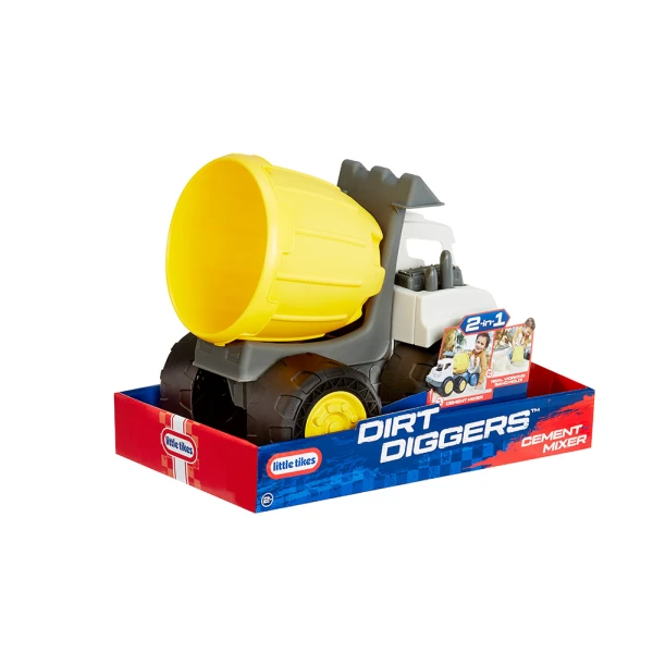 LITTLE TIKES DIRT DIGGERS VEHICLE 2 IN 1 CEMENT MIXER