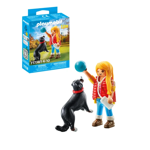 PLAYMOBIL MY LIFE ΓΥΝΑΙΚΑ ΜΕ ΟΡΕΙΝΟ ΣΚΥΛΟ ΜΠΕΡΝΙΖ