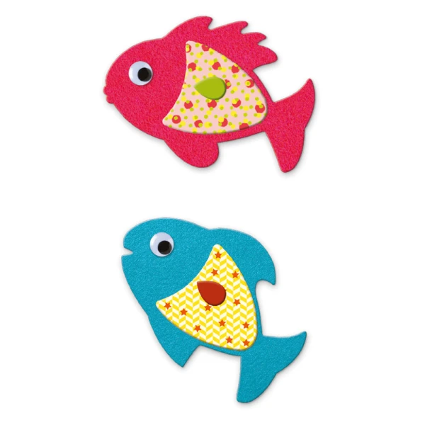 DJECO I CREATE FISHES WITH FELT STICKERS