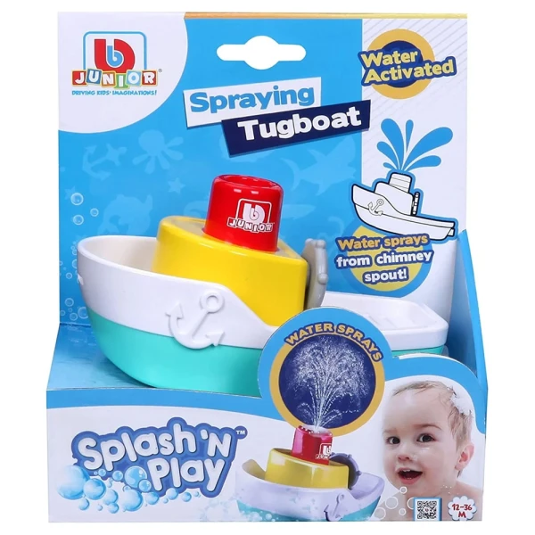 BBURAGO JUNIOR SPLASH N PLAY SPRAYING TUGBOAT