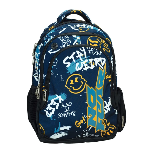 BACK ME UP OVAL BACKPACK NO FEAR WEIRD