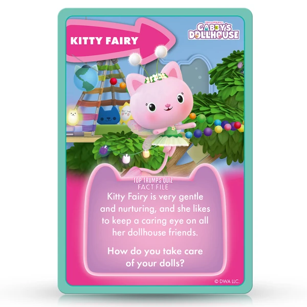 WINNING MOVES CARD GAME TOP TRUMPS JUNIORS - GABBY\'S DOLLHOUSE