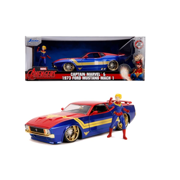 MARVEL CAPTAIN MARVEL ΚΑΙ 1973 FORD MUSTANG MACH 1 1:24