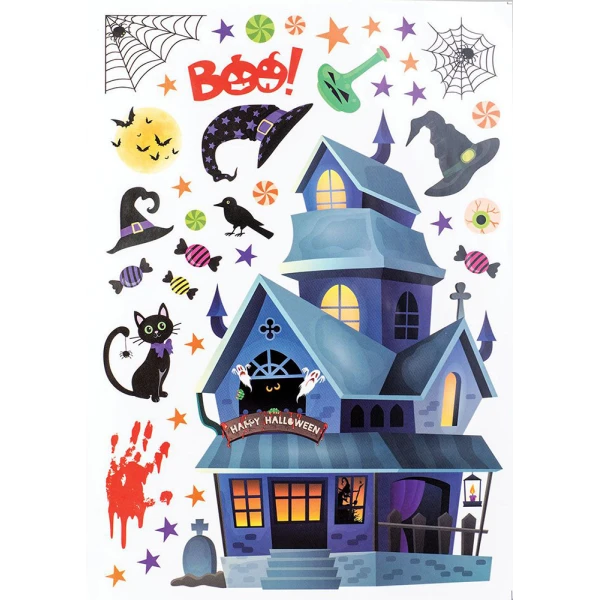 WINDOW STICKERS HALLOWEEN - 8 DESIGNS