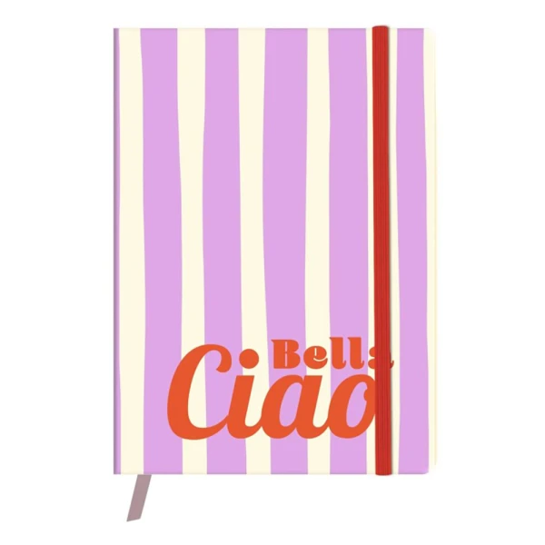 D. AMORE NOTEBOOK WITH ELASTIC BAND A6 64 SHEETS - 4 DESIGNS