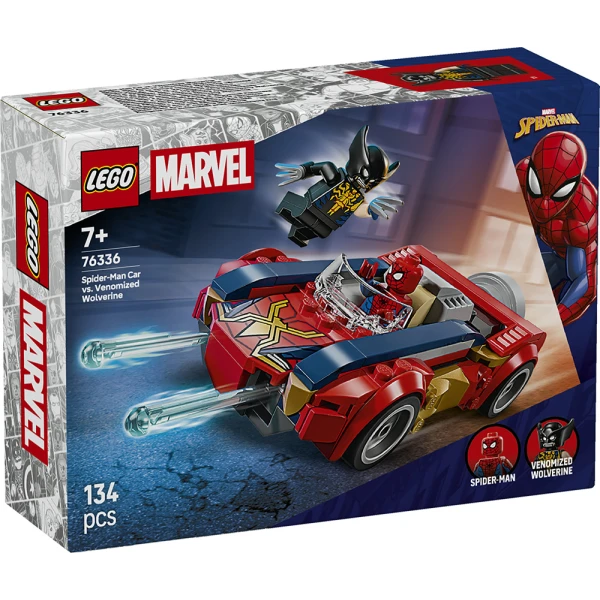 LEGO®  MARVEL ΑΥΤΟΚΙΝΗΤΟ ΣΠΑΙΝΤΕΡ-ΜΑΝ VS. VENOMIZED ΓΟΥΛΒΕΡΙΝ